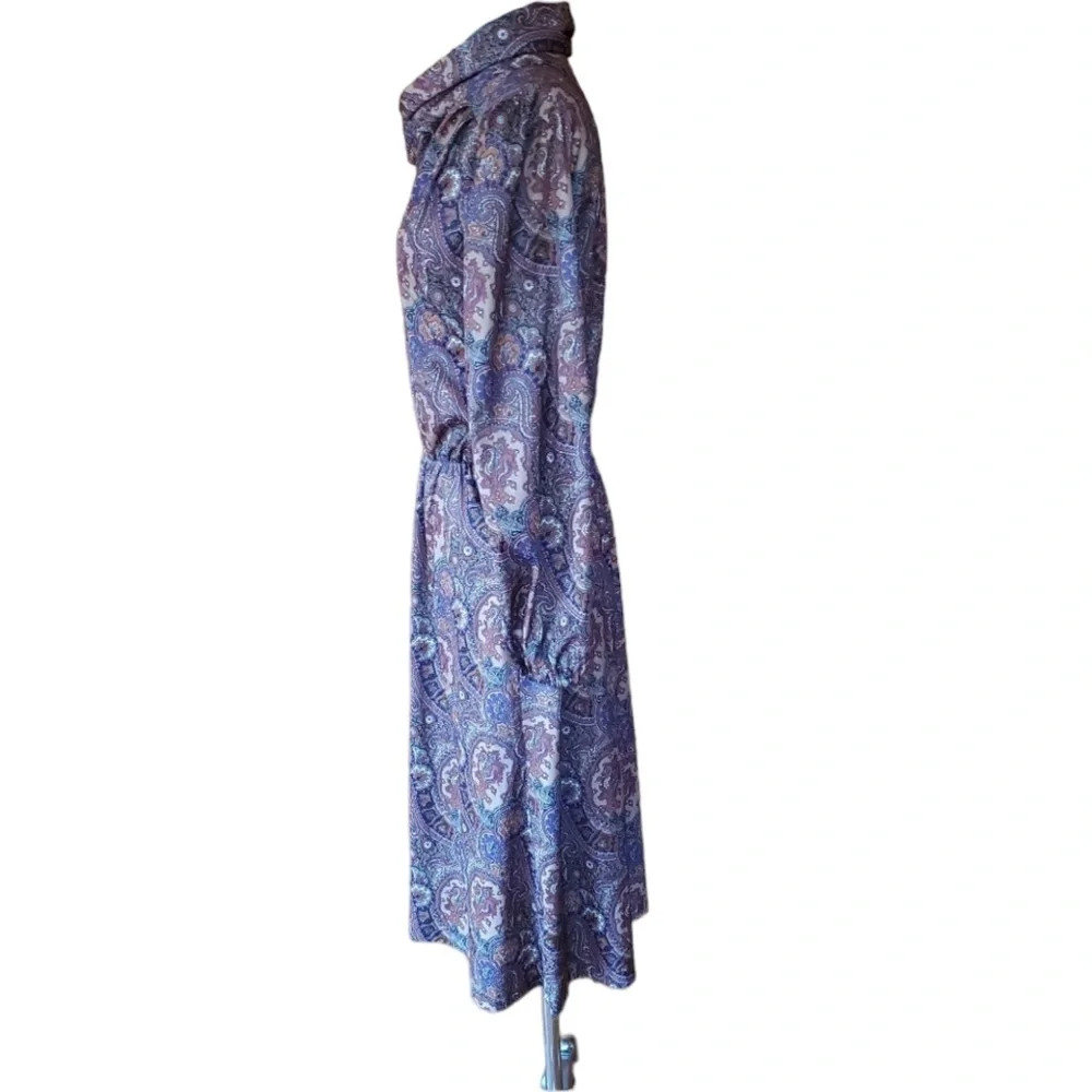 Vintage Anthony Richards‎ Multi-Color, Cowl Neck Dr